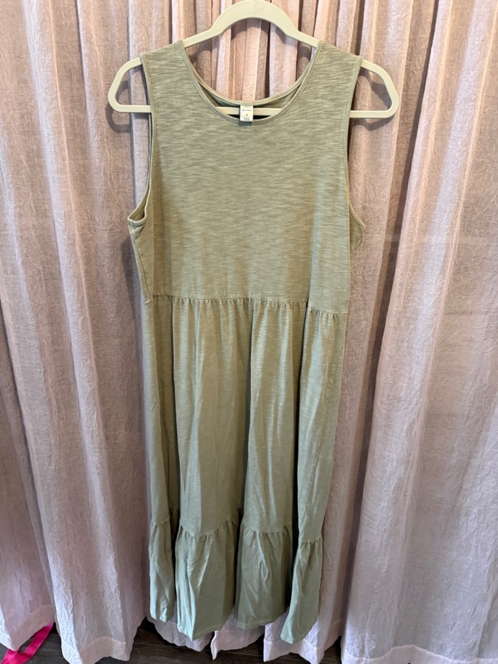Old Navy Olive Green Sleeveless Maxi Dress